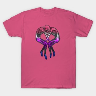 Genderfluid Flag Skeleton Love T-Shirt